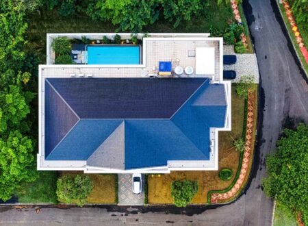 Real estate drone photography